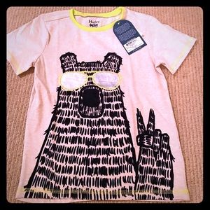 Hatley fuzzy bear tee 6Y NWT